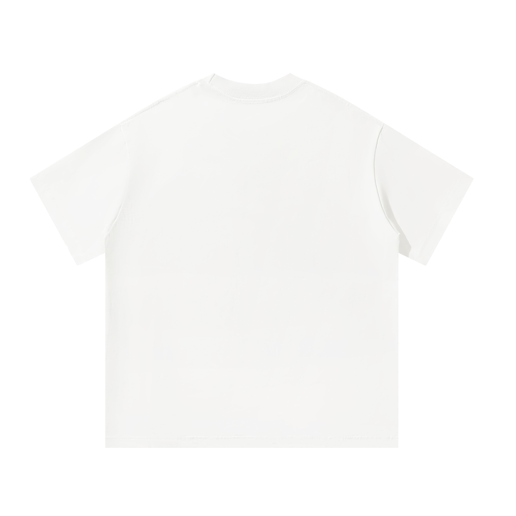 SPENCE WHITE TEE BLACK PRINT
