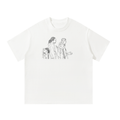 SPENCE WHITE TEE BLACK PRINT